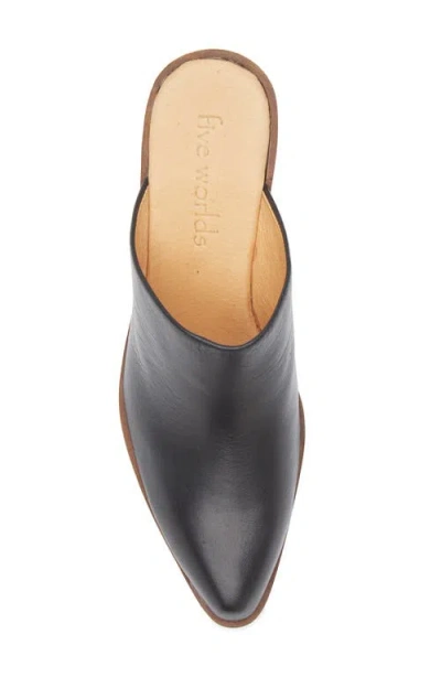 Cordani Pointed Toe Platform Mule In Blue