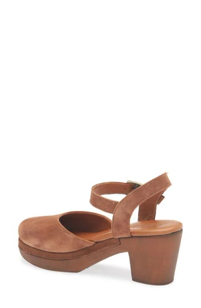 Cordani Warner Ankle Strap Platform Clog In Brown