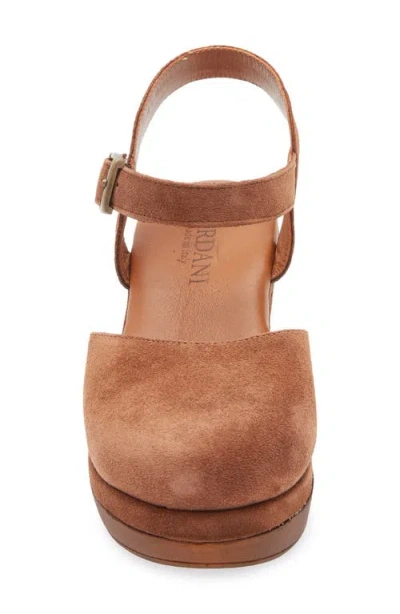 Cordani Warner Ankle Strap Platform Clog In Brown