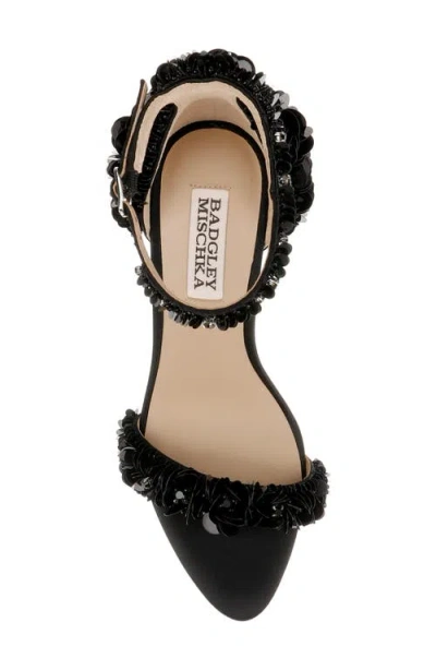 Badgley Mischka Collection Ankle Strap Sandal In Black