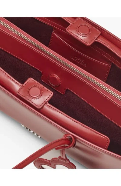 Marc Jacobs The Satchel Bag Double Handles In Burgundy