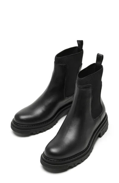 La Canadienne Darren Leather Extended-elastic Chelsea Boots In Black
