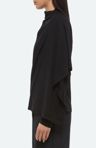 Helmut Lang Scarf Cardigan Top In Black