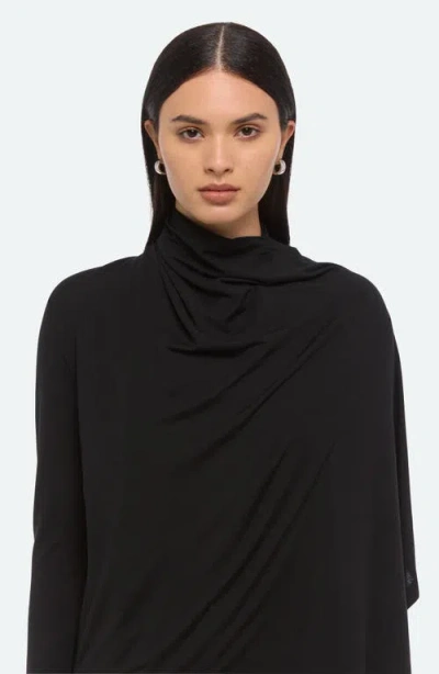 Helmut Lang Scarf Cardigan Top In Black