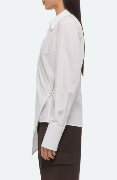 Helmut Lang Relaxed Wrap Shirt In White