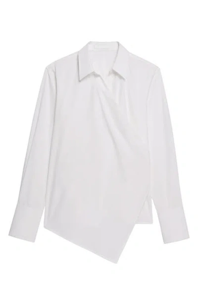 Helmut Lang Relaxed Wrap Shirt In White