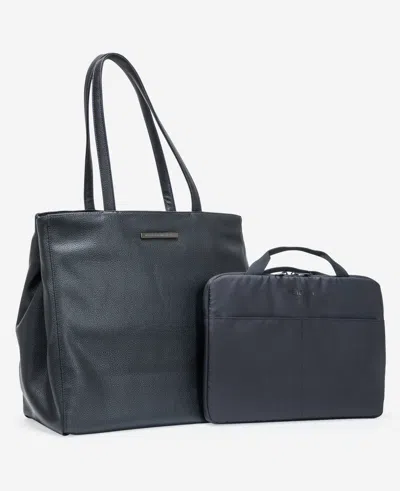 Kenneth Cole Marley Tote Bag With Removeable Laptop Sleeve In Brown