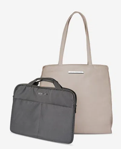 Kenneth Cole Marley Tote Bag With Removeable Laptop Sleeve In Brown