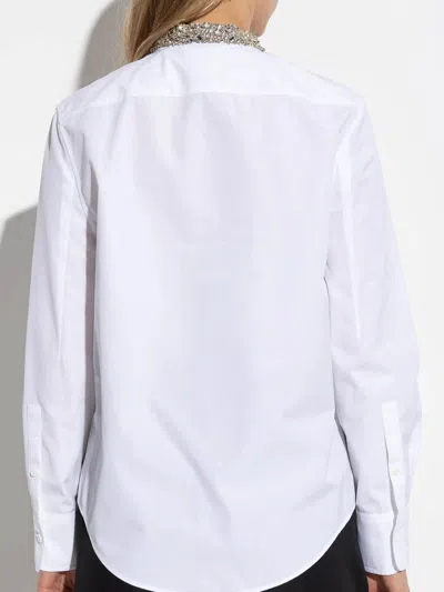 Alexander Mcqueen Shirt With Crystal-embellishment In White