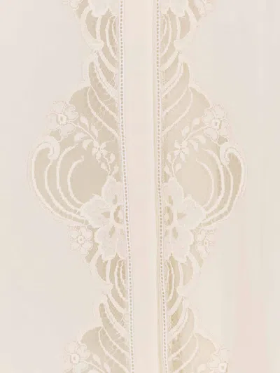 Chloé Blouse In Georgette And Lace In Neutral