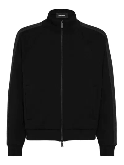 Dsquared2 Zip-up Sweatshirt In Black