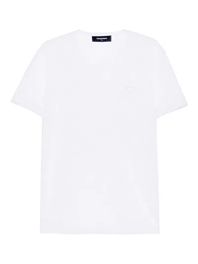Dsquared2 Cool Fit Cotton T-shirt In White