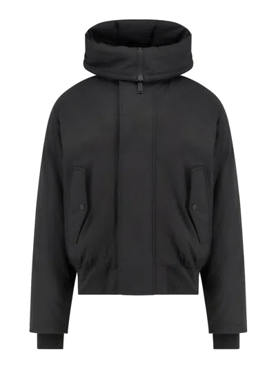 Dsquared2 Giubbino Techno Down Bomber In Nylon In Black
