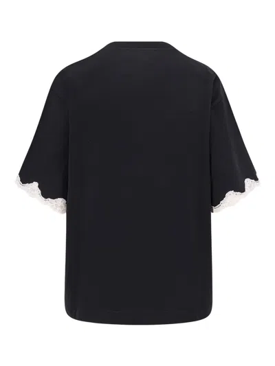 Dolce & Gabbana Jersey T-shirt With Embroidery In Black