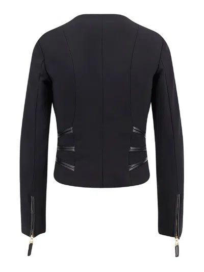 Elisabetta Franchi Elisbetta Franchi Black Zipped Jacket In Black