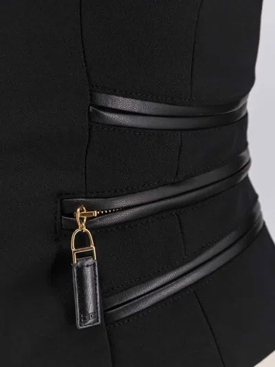 Elisabetta Franchi Elisbetta Franchi Black Zipped Jacket In Black