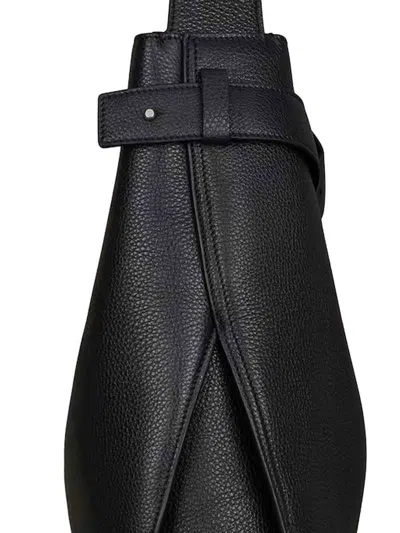 Givenchy Medium Grained Leather Belted Shoulder Bag In Black
