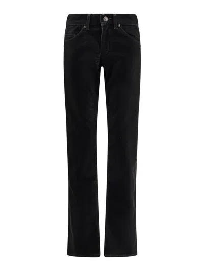 Isabel Marant Étoile Kelsie Five Pocket Trousers With Belt Loops In Black