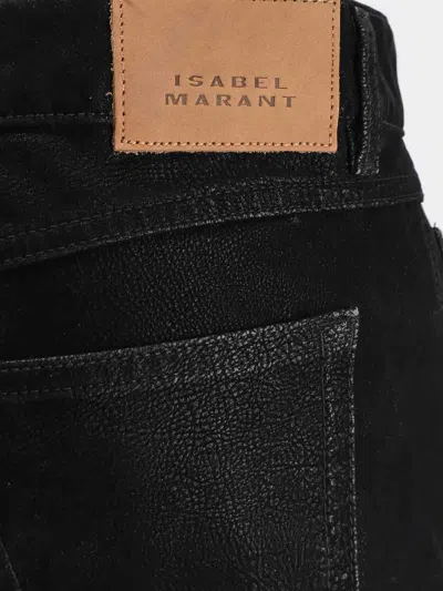 Isabel Marant Étoile Kelsie Five Pocket Trousers With Belt Loops In Black