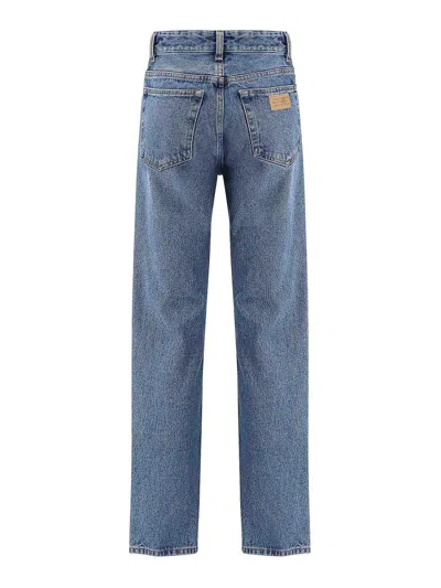 Mm6 Maison Margiela Mm6 By Maison Margiela Reversed Front Jeans In Blue