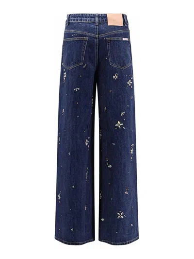 Self-portrait Self Portrait Jeans Blue In Blue