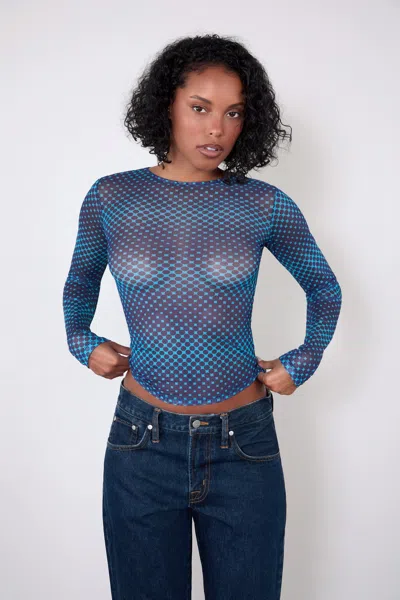 Fw25 Long Sleeve Tee + Maria Skirt In Blue
