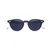 THOM BROWNE foldable round frame sunglasses,TB806ABLKSLV48SS16