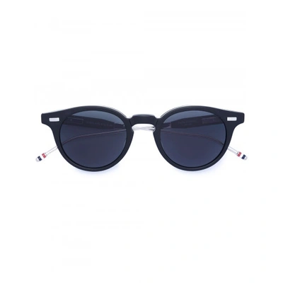 Shop Thom Browne Foldable Round Frame Sunglasses