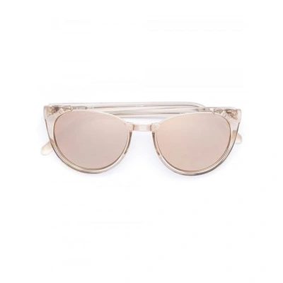 Shop Linda Farrow Round Framed Sunglasses