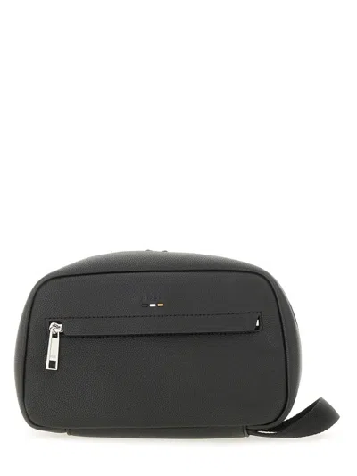 Hugo Boss Boss Beauty Case With Logo In Black