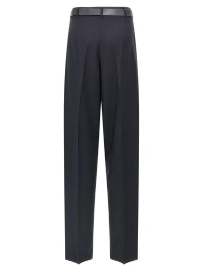 Max Mara Bergamo Pants Blue In Black
