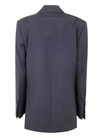 Ann Demeulemeester Single-button Tie-detail Jacket In Multi