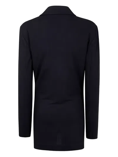 Ann Demeulemeester Olena Wrap Deconstructed Blazer In Black