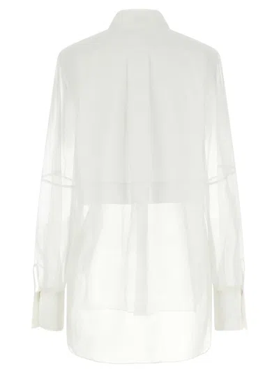 Brunello Cucinelli Layered Shirt Featuring Buttoned Cuffs In White