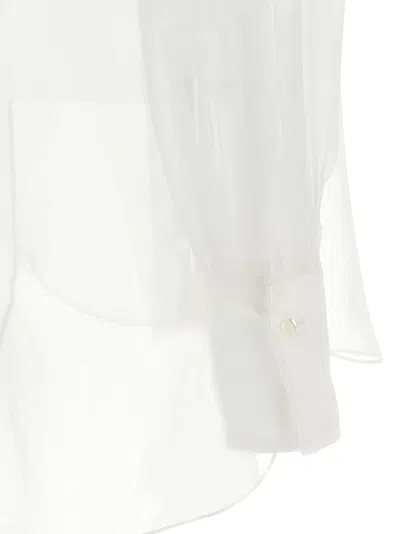 Brunello Cucinelli Layered Shirt Featuring Buttoned Cuffs In White