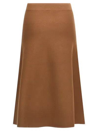 Max Mara Giusy Skirt In Brown