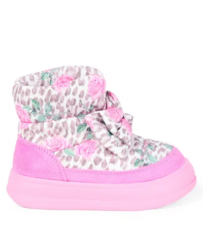 Monnalisa Bedruckte Stiefel In Pink