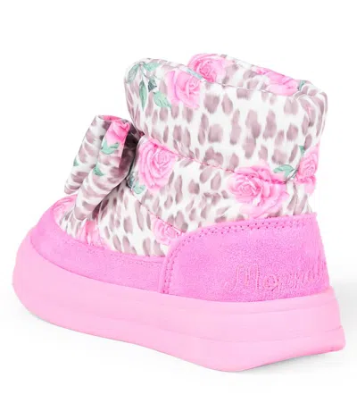 Monnalisa Bedruckte Stiefel In Pink