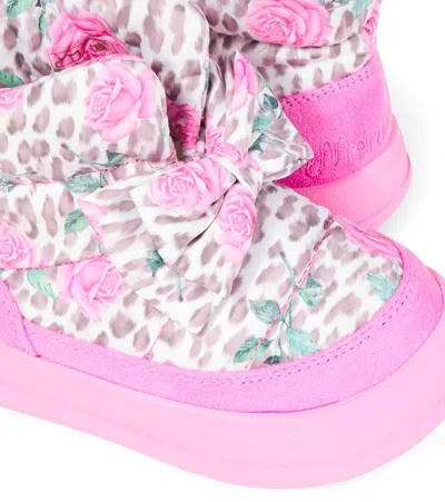 Monnalisa Bedruckte Stiefel In Pink