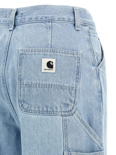 Carhartt Wide Leg Trousers Pockets In Blue
