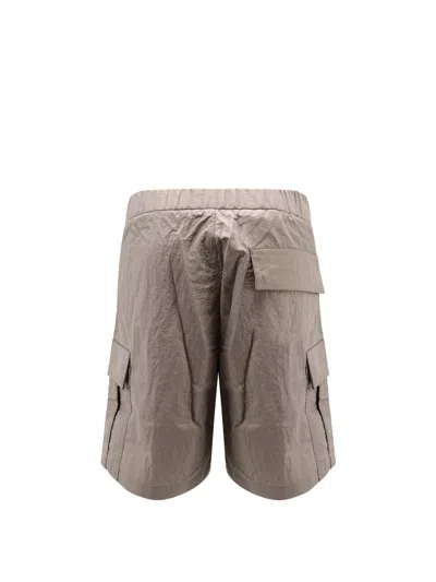 Laminar Cargo Nylon Bermuda Shorts In Gray