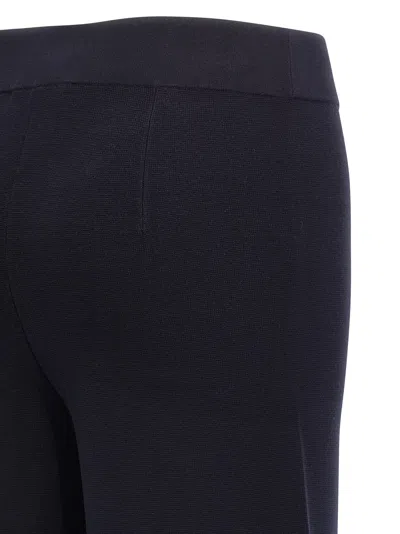 Max Mara Marzia Elastic-waist Palazzo Pants In Black