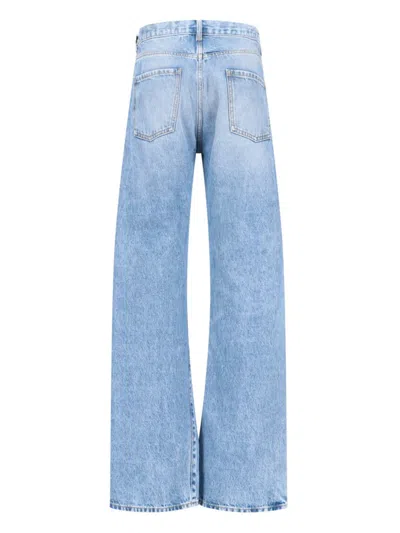 Maison Margiela Straight Leg Jeans With Contrasted Pockets Clothing In Blue