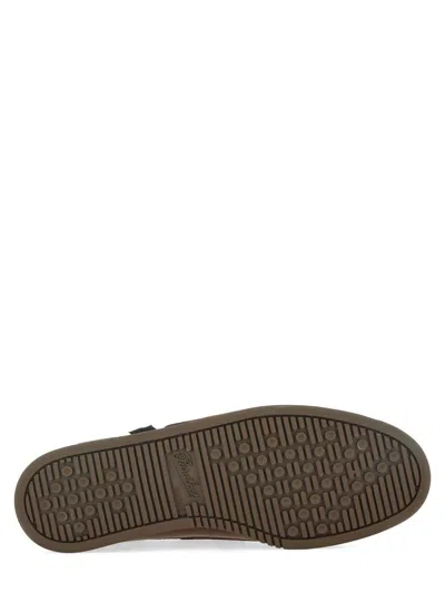 Paraboot Leather Loafers With Moc Toe Stitching In Brown