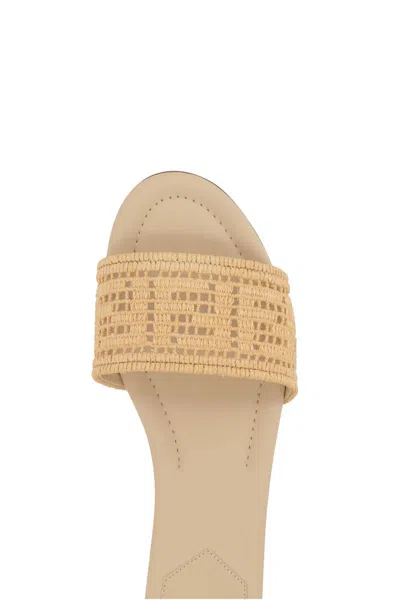 Fendi Sandals In Neutral