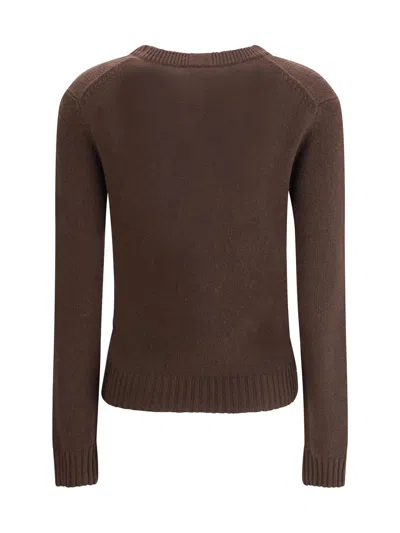 Allude Cashmere Sweater In Brown
