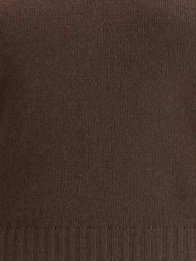Allude Cashmere Sweater In Brown