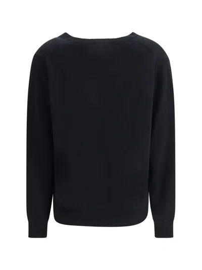 Allude Cashmere Sweater In Black