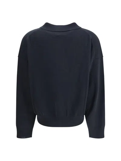 Allude Button-fastening Polo Top In Blue