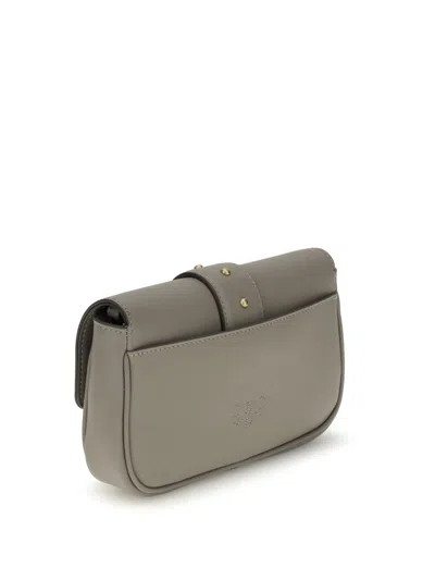 Pinko Mini Love Birds-detail Shoulder Bag In Black
